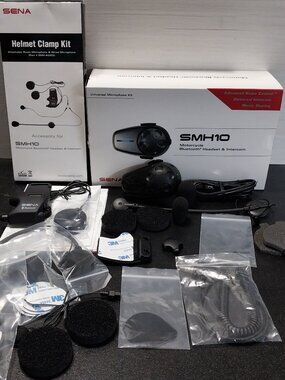 Sena SMH10-11 Motorcycle Bluetooth Headset & Intercom System & New Helmet Kit